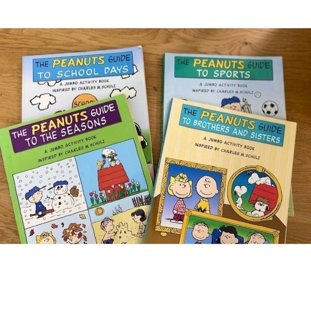 Scholastic Peanuts Guide Jumbo Activity Book Set Kids Multicolor Good 4 Pack